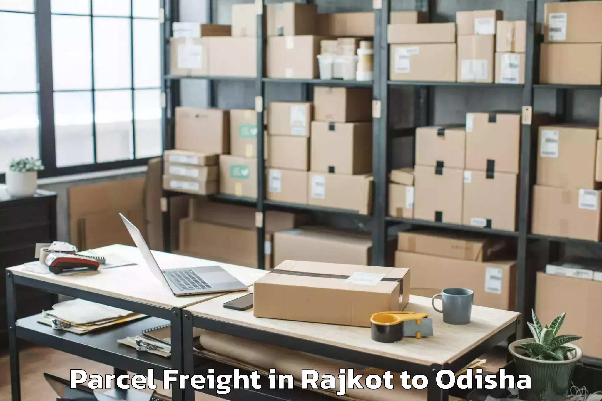 Affordable Rajkot to Chandaka Parcel Freight